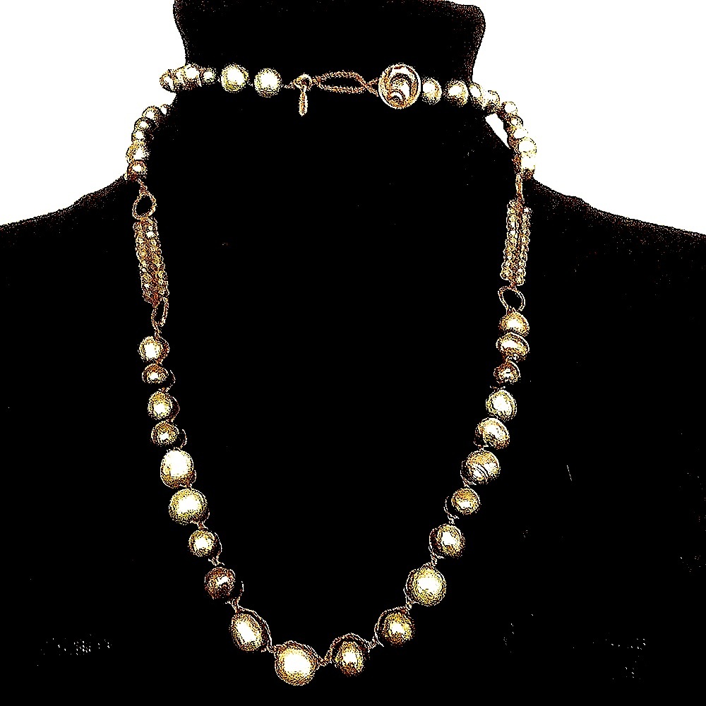 STUNNING, Iridescent fresh water Pearl, handmade necklace!  Love Heals